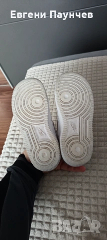 Детски маратонки Nike Air force 1 в размер 31 естествена кожа бял цвят , снимка 4 - Детски маратонки - 53478355