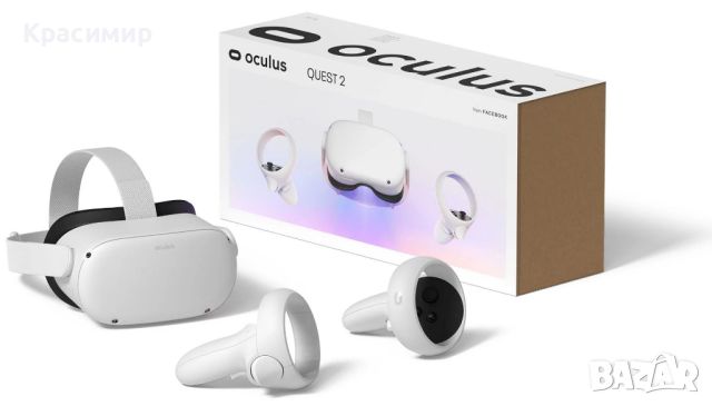 VR очила Oculus - Quest 2, 128GB, бели, снимка 1