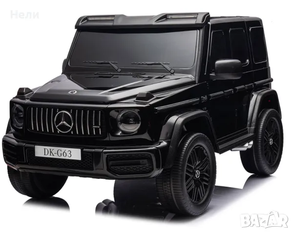 Двуместна джип G63 4X4 24V батерия,MP3, с меки гуми с Кожена седалка, снимка 3 - Детски велосипеди, триколки и коли - 46818847