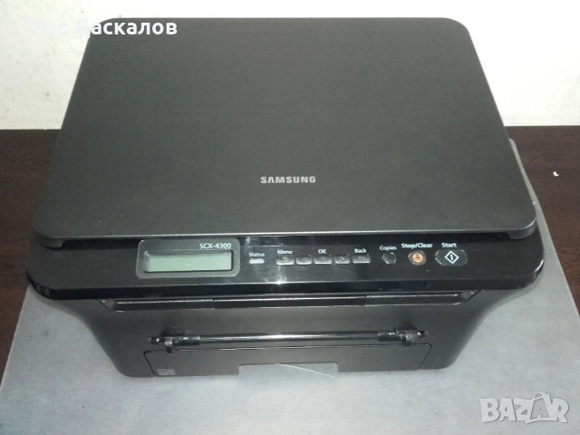 Отличен!!! Лазерен принтер, скенер и копир 3 в 1 Samsung SCX 4300, снимка 2 - Принтери, копири, скенери - 53844280