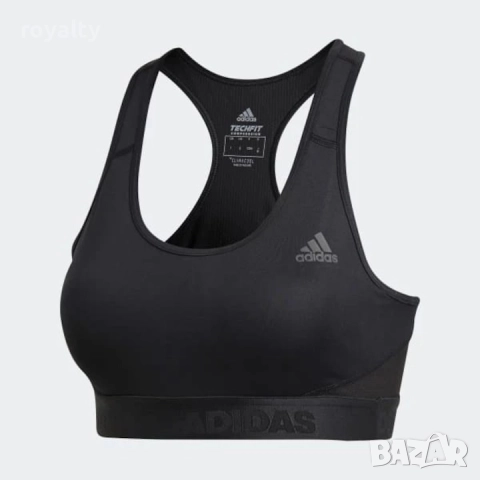 Adidas Оригинално Спортно Дамско Бюстие, Черно, XS