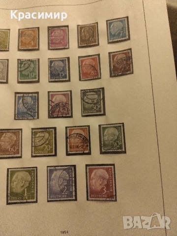 Теодор Хойс 1954 г., снимка 6 - Филателия - 52251249