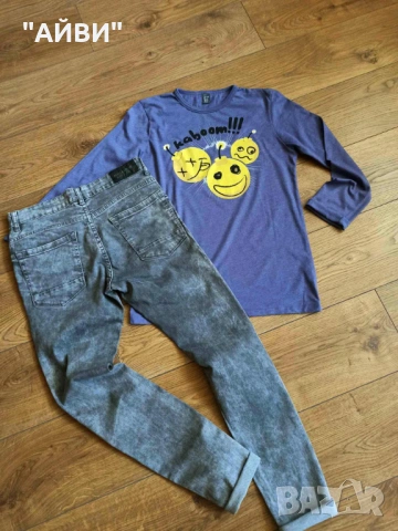 ZARA, PUL & BEAR детски дънки и блузки, снимка 5 - Детски панталони и дънки - 53036050