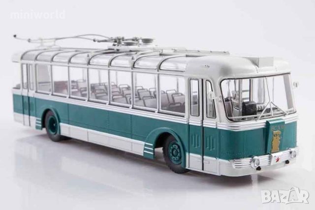 СВАРЗ-ТБЕС тролейбус 1955 - мащаб 1:43 на Наши автобуси моделът е нов в блистер, снимка 1 - Колекции - 45934451