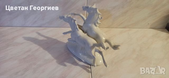 порцеланова фигурка бягащи коне, снимка 7 - Антикварни и старинни предмети - 46644277