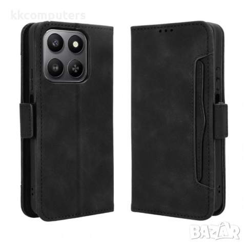 Кожен флип калъф за Honor X7d / 400 Smart -Магнитно затваряне, Държач за Карти и Стойка, вкл. Протек, снимка 6 - Калъфи, кейсове - 52466576