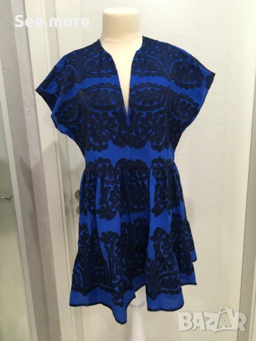 ZARA рокля с бродерии S