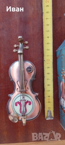 Виола цигулка запалка, снимка 12 - Антикварни и старинни предмети - 17424363