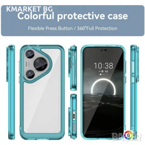 Huawei Pura 70 Pro / 70 Pro+ Силиконов Калъф Transparent TPU и Протектор, снимка 7 - Калъфи, кейсове - 47884091