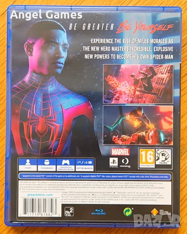 Spider Man Miles Morales PS4 Playstation 4 Spider-Man Плейстейшън 5 PS, снимка 2 - Игри за PlayStation - 51341026