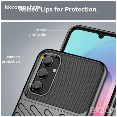 Samsung Galaxy A25 5G Удароустойчив Thunderbolt Калъф и Протектор, снимка 5 - Калъфи, кейсове - 52738345