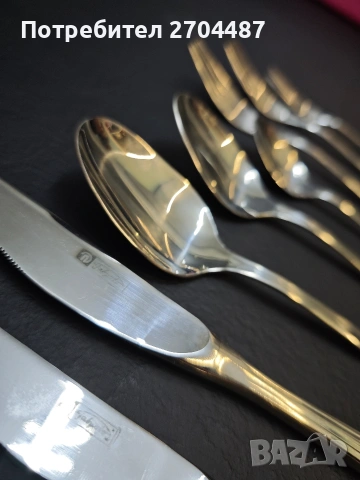 Автентични български прибори Перла, позлатени , снимка 3 - Прибори за хранене, готвене и сервиране - 53297437