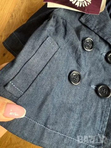 Liu Jo бебешко дънково яке 1м 3м 60см 64см, снимка 2 - Бебешки якета и елеци - 49655472