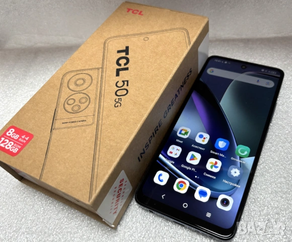 КАТО НОВ! Смартфон TCL 50 5G, 4 GB+4GB RAM, 128GB, Space Gray