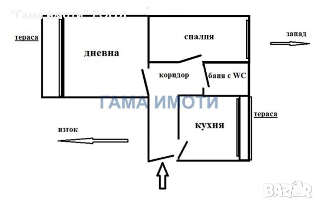 Двустаен апартамент в тухлен блок, в к/с Зорница, снимка 2 - Aпартаменти - 46307142