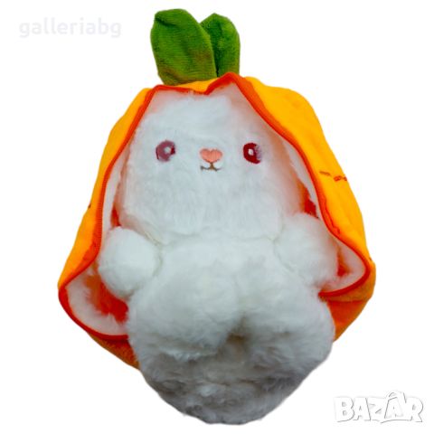 Плюшена играчка Зайче с морков, снимка 1 - Плюшени играчки - 45854156
