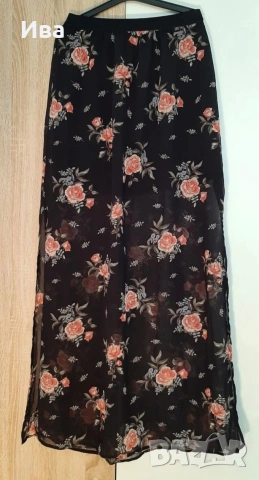 Дълга шифон пола h&m