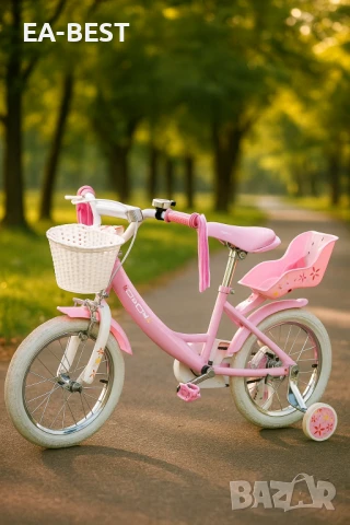 🎀 Детски велосипед Dech 16” – Розова мечта за малката ви принцеса! 🎀