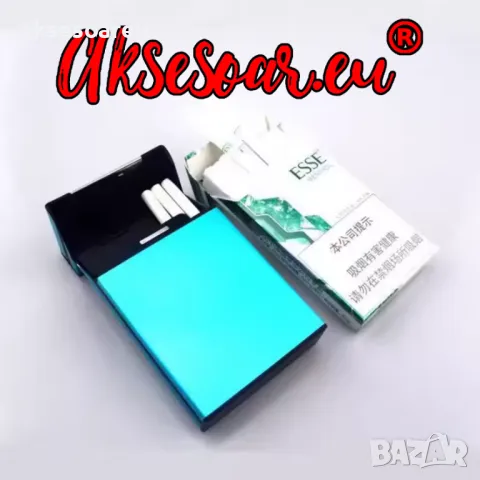 Алуминиева табакера кутия за тънки Слим цигари мурати слим Murati slim контейнер за съхранение , снимка 18 - Табакери - 50232567