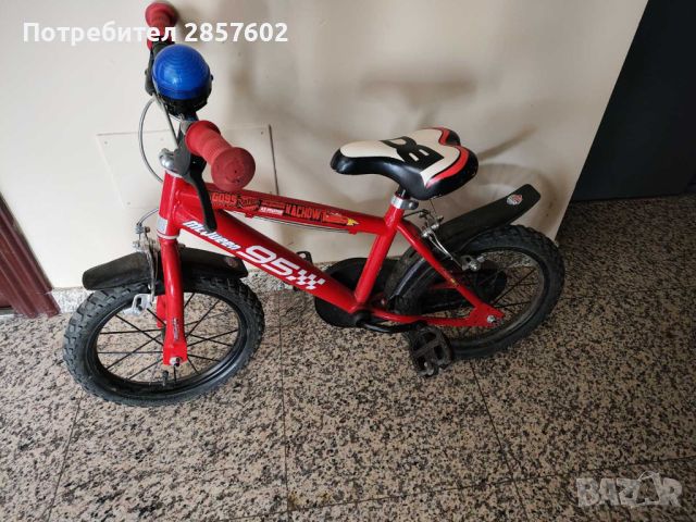 Детско колело MCQUEEN 95, снимка 3 - Столчета за кола и колело - 45398136