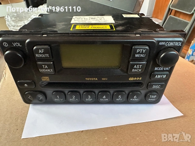 CD RADIO Toyota Rav-4 (2000-2005г.) 86120-42061 / 8612042061 Тойота Rav4 касетофон плеър.