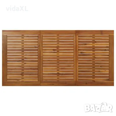 vidaXL Градинска маса с крака тип фиби 140x80x75 см масивна акация（SKU:319519）, снимка 4 - Градински мебели, декорация  - 48104954