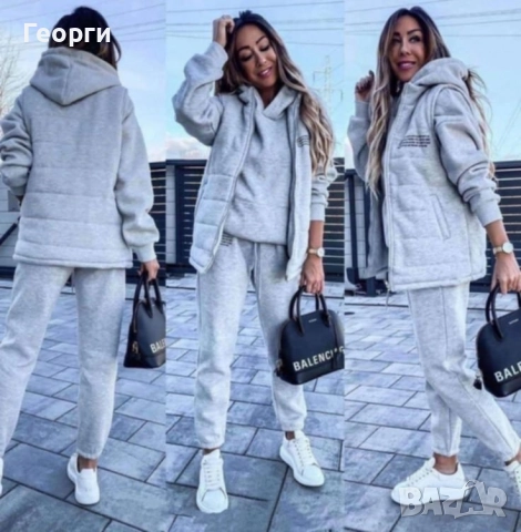 Дамски спортен екип от три части с елек вативан , снимка 2 - Спортни екипи - 51862546