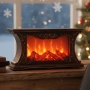 Декоративна LED камина с реалистичен ефект на пламък и жарава, снимка 2