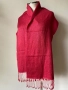 Червен шал от кашмир, коприна, пашмина/ различни видове, снимка 10