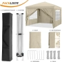 COBIZI Canopy 10x10 Pop Up Canopy Водоустойчива Tent Изскачаща палатка с прави крака, снимка 4