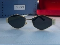 Дамски слънчеви очила Gucci ромб 3 цвята черни сребърни златни , снимка 8