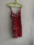 Ефектна червена рокля с пайети-нова, снимка 1