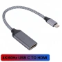 Type-C към HDMI 4K 60Hz адаптер конверторен кабел за лаптоп, таблет, телевизор, MacBook, снимка 1