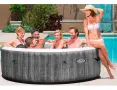 Надуваемо джакузи Intex PureSpa Deluxe, 6 места, 216 x 71 см, Fiber-Tech®, сив  Насладете се на лукс, снимка 1