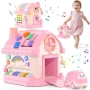 Нова Образователна играчка Montessori музикална къща за бебе 1-2 години, снимка 2
