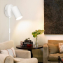 TaFiCo Бяла стенна лампа с превключвател - GU10, до 7W, 350°, без крушка, снимка 7