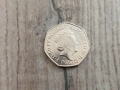 Монета 2017 Великобритания 50 pence 50p (Mr. Jeremy Fisher) - Elizabeth II, снимка 4