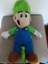NINTENDO SUPER MARIO BROS ПЛЮШЕНА КУКЛА ЛУИДЖИ С РАНИЦА С ЦИП, снимка 1