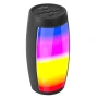 Преносима LED тонколона ZQS1202, Bluetooth, Micro SD, USB, FM радио, LED светлина, снимка 3