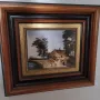малка картина внос от западна Европа масивна дъбова рамка, снимка 2