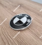 BMW емблема 74мм заден капак черно бяла, снимка 4