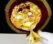 Позлатен бронзов свещник Weinfurtner Gold Crystal. , снимка 2