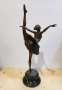 Голяма бронзова фигура на балерина, 66 см, снимка 6