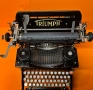 Мнго Стара Пишеща Машина TRIUMPH 10 / 1930 г. за Генерално Представителство Лео Сафиръ София , снимка 10