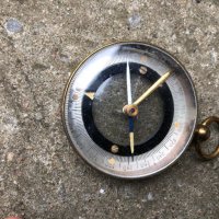 стар бронзов, джобен компас , снимка 4 - Антикварни и старинни предмети - 45552263