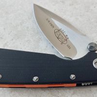 Тактически сгъваем нож с анодизиран детайл, уникален нож за ценители и колекционери, снимка 1 - Ножове - 45266436