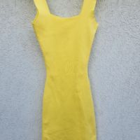 Жълта рокля , снимка 1 - Рокли - 45927289