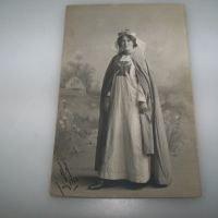Стара снимка-картичка медицинска сестра 1912г., снимка 3 - Филателия - 45083476