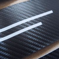 Качествени черен карбон стикери за прагове с лого GTI за кола автомобил джип + подарък , снимка 2 - Аксесоари и консумативи - 45682130
