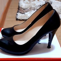 Черни обувки с ток, снимка 3 - Дамски обувки на ток - 45447891